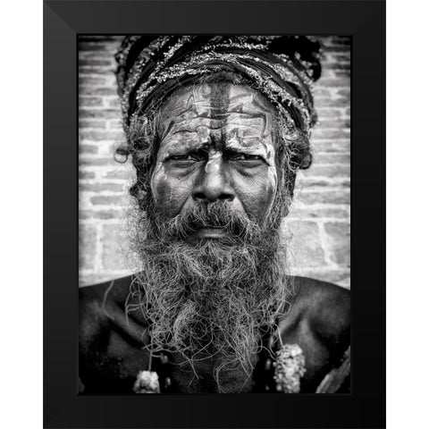 Sadhu_Dsc9091-Baw Black Modern Wood Framed Art Print by Molina, Elena