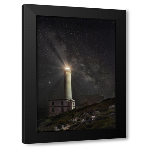 S.T. 007 Black Modern Wood Framed Art Print by Gray, Dorian