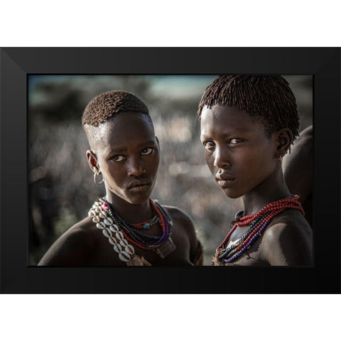 The Look Black Modern Wood Framed Art Print by Wride, Linda
