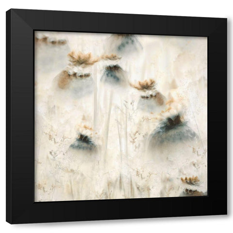 Seed Pods Black Modern Wood Framed Art Print by Talen, Nel