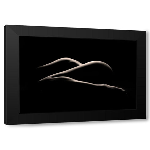 Bodyscape : I See Z Black Modern Wood Framed Art Print with Double Matting by Sungkono, Heru