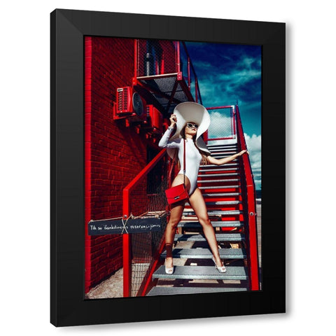 Rednwhite Black Modern Wood Framed Art Print with Double Matting by Bolgov, Ruslan