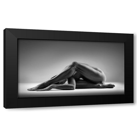 Lego Black Modern Wood Framed Art Print with Double Matting by Valevicius, Aurimas