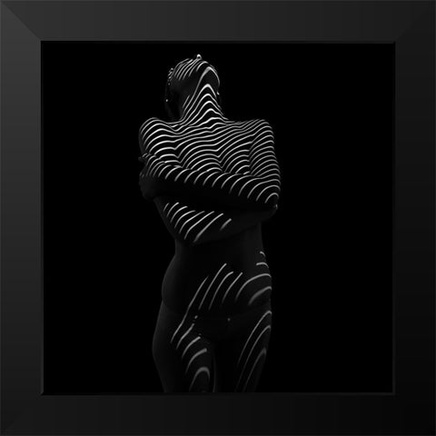 Untitled Black Modern Wood Framed Art Print by Cloud, Mountain