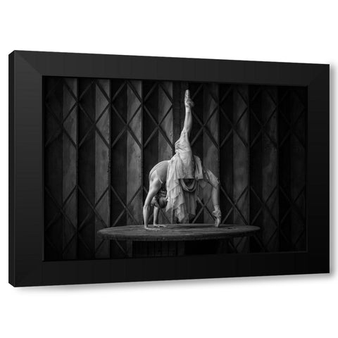 The Urbex Stage Black Modern Wood Framed Art Print with Double Matting by Stalmans, Luc