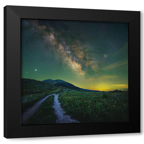 Keep Dreaming Black Modern Wood Framed Art Print by Ivanov Yordanov, Hristo