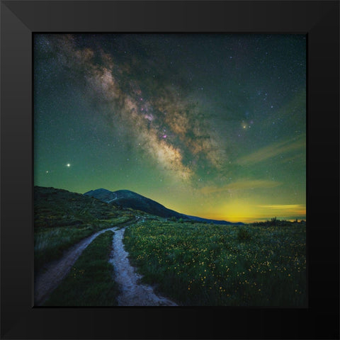 Keep Dreaming Black Modern Wood Framed Art Print by Ivanov Yordanov, Hristo