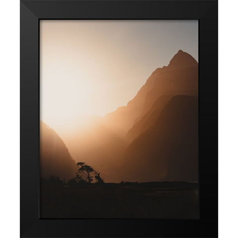 Rage, Rage Against The Dying Of The Light. Black Modern Wood Framed Art Print by Regius Polgar, Zoltan