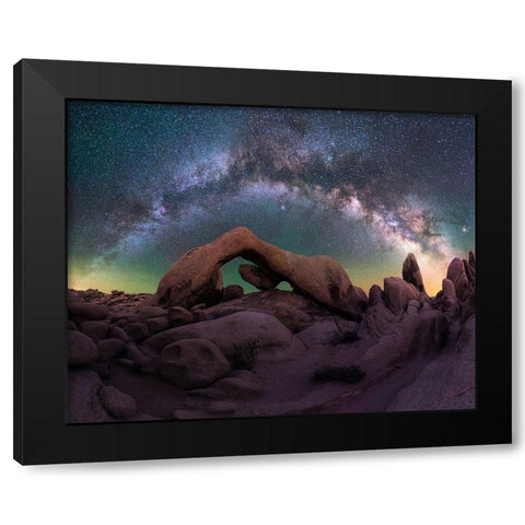 Archs Gallery Black Modern Wood Framed Art Print by Bandyopadhyay, Atanu