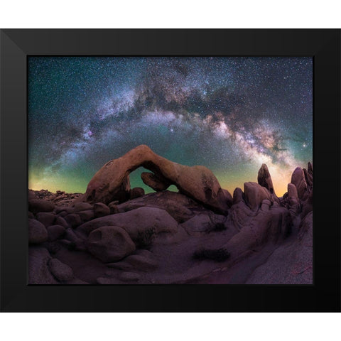 Archs Gallery Black Modern Wood Framed Art Print by Bandyopadhyay, Atanu
