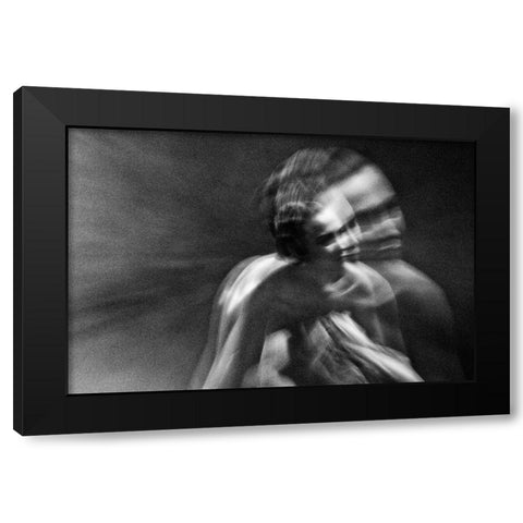 Untitled Black Modern Wood Framed Art Print with Double Matting by Bousca, Bogdan