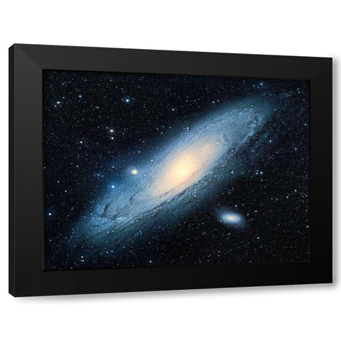 Andromeda Galaxy Black Modern Wood Framed Art Print by Chen, Bo