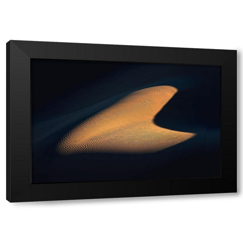 Real Heart In The Desert Black Modern Wood Framed Art Print by Behzad, Majid