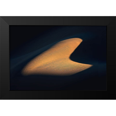 Real Heart In The Desert Black Modern Wood Framed Art Print by Behzad, Majid