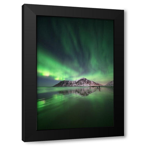 Aurora Mirror 2 Black Modern Wood Framed Art Print by Gamito, Clara