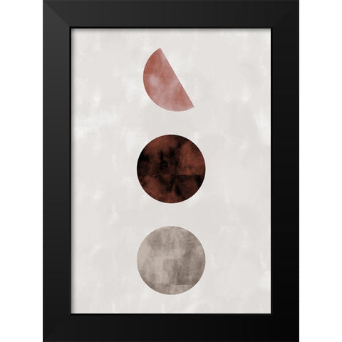 Geo Amigos Black Modern Wood Framed Art Print by 1x Studio II