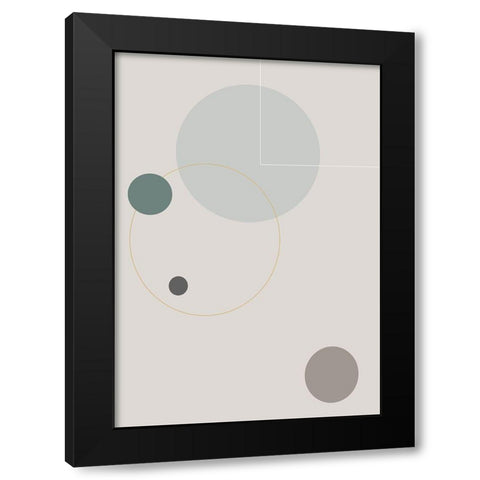 Space Orbit 03 Black Modern Wood Framed Art Print by 1x Studio II