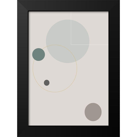Space Orbit 03 Black Modern Wood Framed Art Print by 1x Studio II