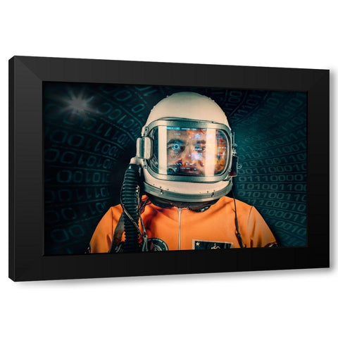 Project X Black Modern Wood Framed Art Print by Kleiner, Petr