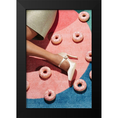 Pink Picnic #01 Black Modern Wood Framed Art Print by 1x Studio III