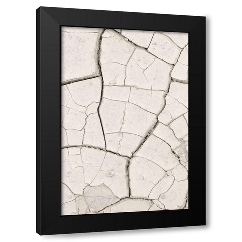 Clay Wall_Light Sand Black Modern Wood Framed Art Print by 1x Studio III