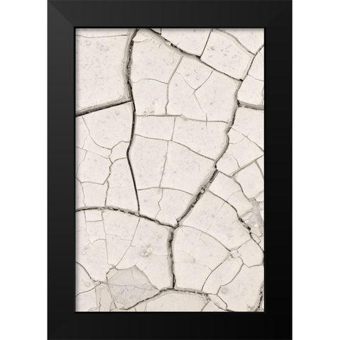 Clay Wall_Light Sand Black Modern Wood Framed Art Print by 1x Studio III