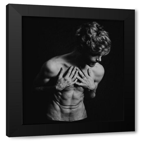 IM Alive! Black Modern Wood Framed Art Print with Double Matting by Haghi, Babak