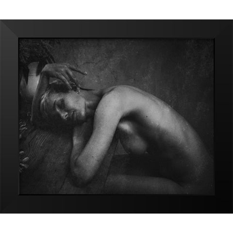 The Sleeping.... Black Modern Wood Framed Art Print by Kurz, Christian