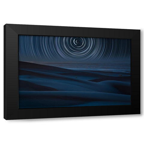 Infinity And Beyond Black Modern Wood Framed Art Print by Azimaie, Asef