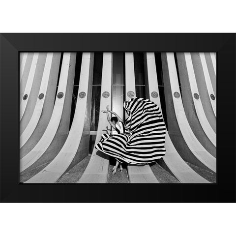 Untitled Black Modern Wood Framed Art Print by Lev Ari, Shay