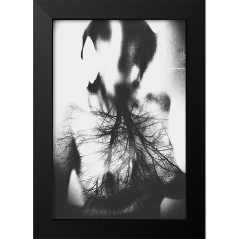 Untitled Black Modern Wood Framed Art Print by Bousca, Bogdan