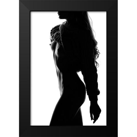 Silhouette Black Modern Wood Framed Art Print by Markachev, Leonid