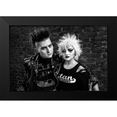 The Street Wise Duo Black Modern Wood Framed Art Print by Springgay, Daniel