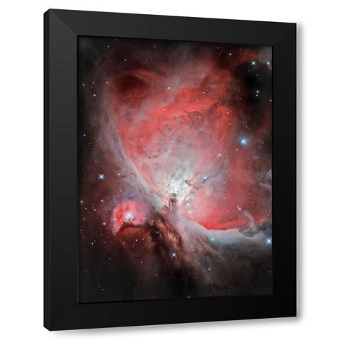 The Heart Of The Great Orion Nebula-M42 Black Modern Wood Framed Art Print by Kalika, Michael