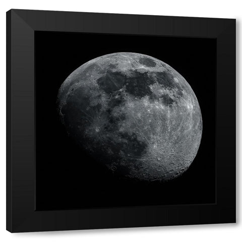The Moon Black Modern Wood Framed Art Print by Kalika, Michael