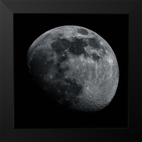 The Moon Black Modern Wood Framed Art Print by Kalika, Michael