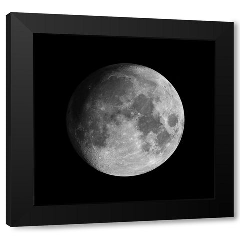 Moon Black Modern Wood Framed Art Print by Dayag, David
