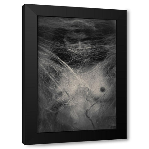 Untitled Black Modern Wood Framed Art Print with Double Matting by Bousca, Bogdan