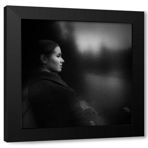 Autumn Portrait Black Modern Wood Framed Art Print with Double Matting by Novichikhin, Evgenii