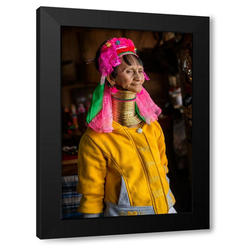 My Pride Black Modern Wood Framed Art Print with Double Matting by Suharini, Mieke
