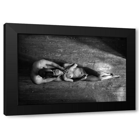 Aam Black Modern Wood Framed Art Print with Double Matting by Kapsha, Eduards