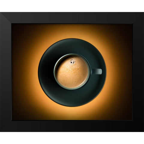 Coffee Eclipse Black Modern Wood Framed Art Print by Morozov, Konstantin
