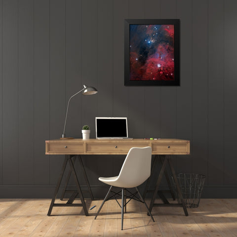 Ngc 1999 Black Modern Wood Framed Art Print by Chander, Vikas