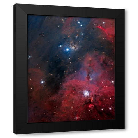 Ngc 1999 Black Modern Wood Framed Art Print by Chander, Vikas