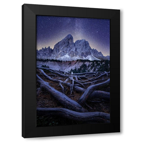 Wurzjoch Black Modern Wood Framed Art Print by Ilkovic, David