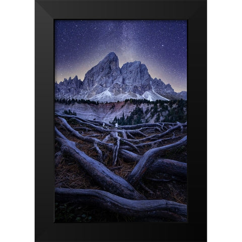 Wurzjoch Black Modern Wood Framed Art Print by Ilkovic, David