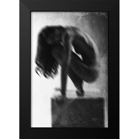 Model 0 Black Modern Wood Framed Art Print by Franchini, Roberto