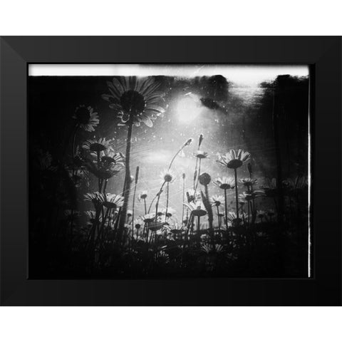There is always a piece of sky Black Modern Wood Framed Art Print by Margau, Delphine