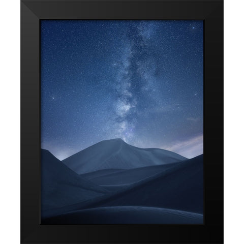 Dunes view point Black Modern Wood Framed Art Print by Sulaiman Alshehhi, Ahmed