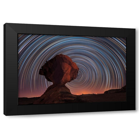 Kharaz Dreaming! Black Modern Wood Framed Art Print by Chander, Vikas